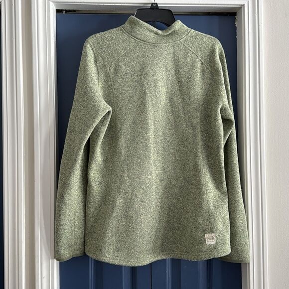 The North Face Green Knit Pullover Sweater With toggle Buttons Size L - Picture 5 of 5